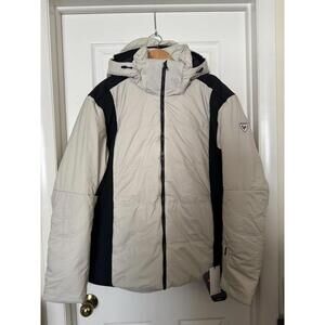 Rossignol Jacket Mens 2XL Gray ROC JKT Hooded Insulated Primaloft Ski RLLMJ19